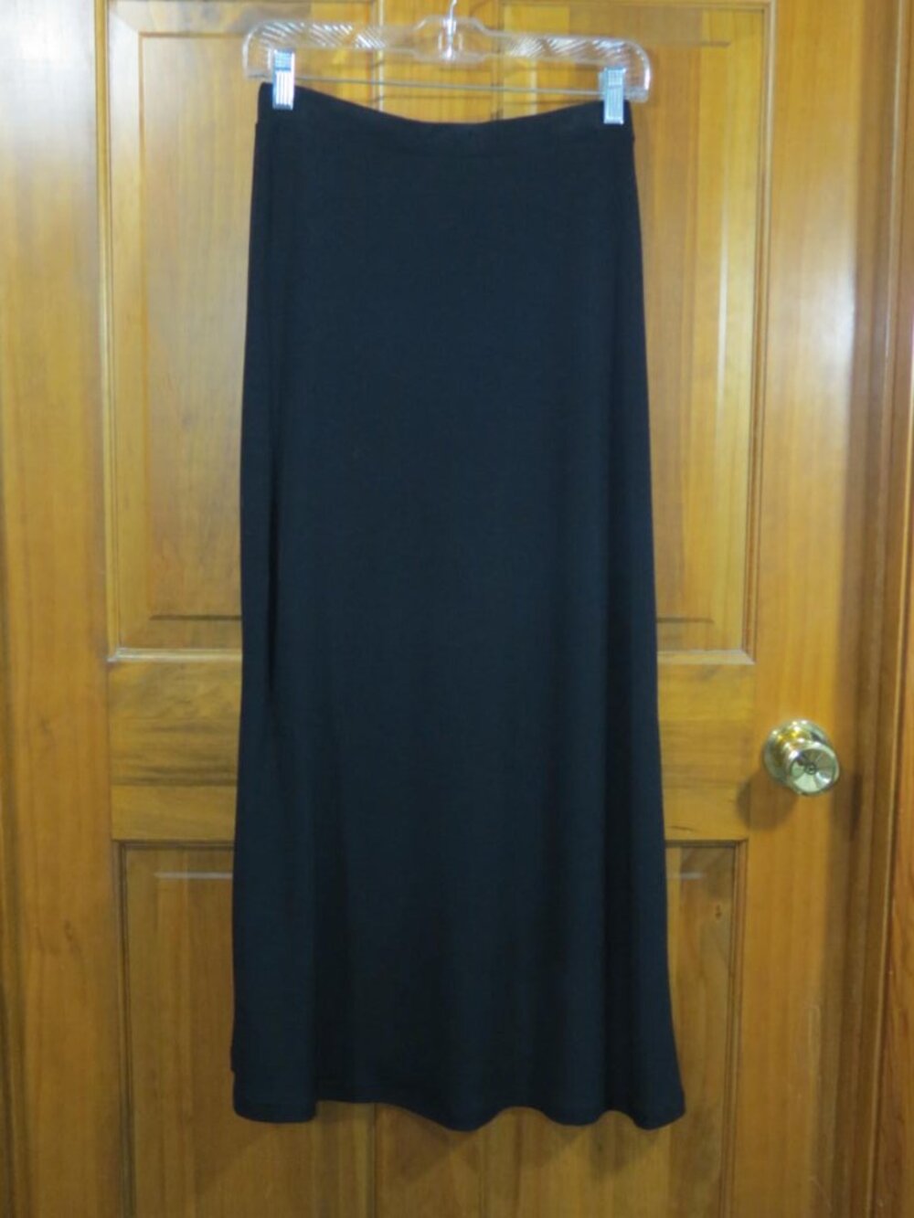 MICHAEL Michael Kors Black Knit A-Line Maxi Skirt Evening Stretch Size XS